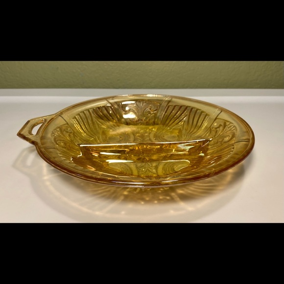 Vintage Indiana Glass Iridescent Relish Dish - Picture 4 of 9